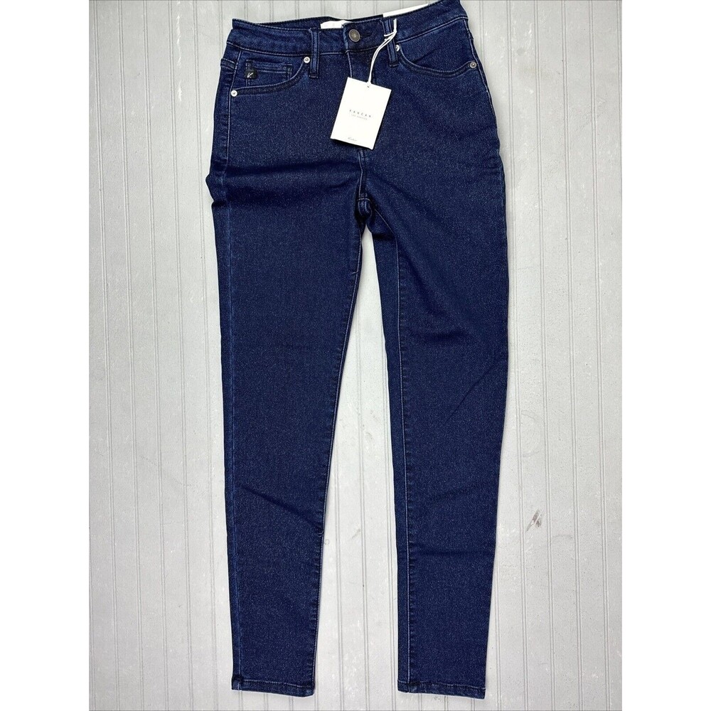 Kancan Size 5 26 Womens Jeans Glitter High Rise Super Skinny Dark Wash Stretch